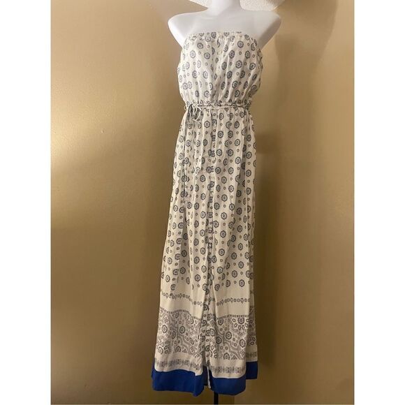 Old Navy Maci Strapless Cotton Boho Dress - Picture 1 of 7